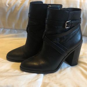 Vince Camuto Gravell Black Ankle Boots